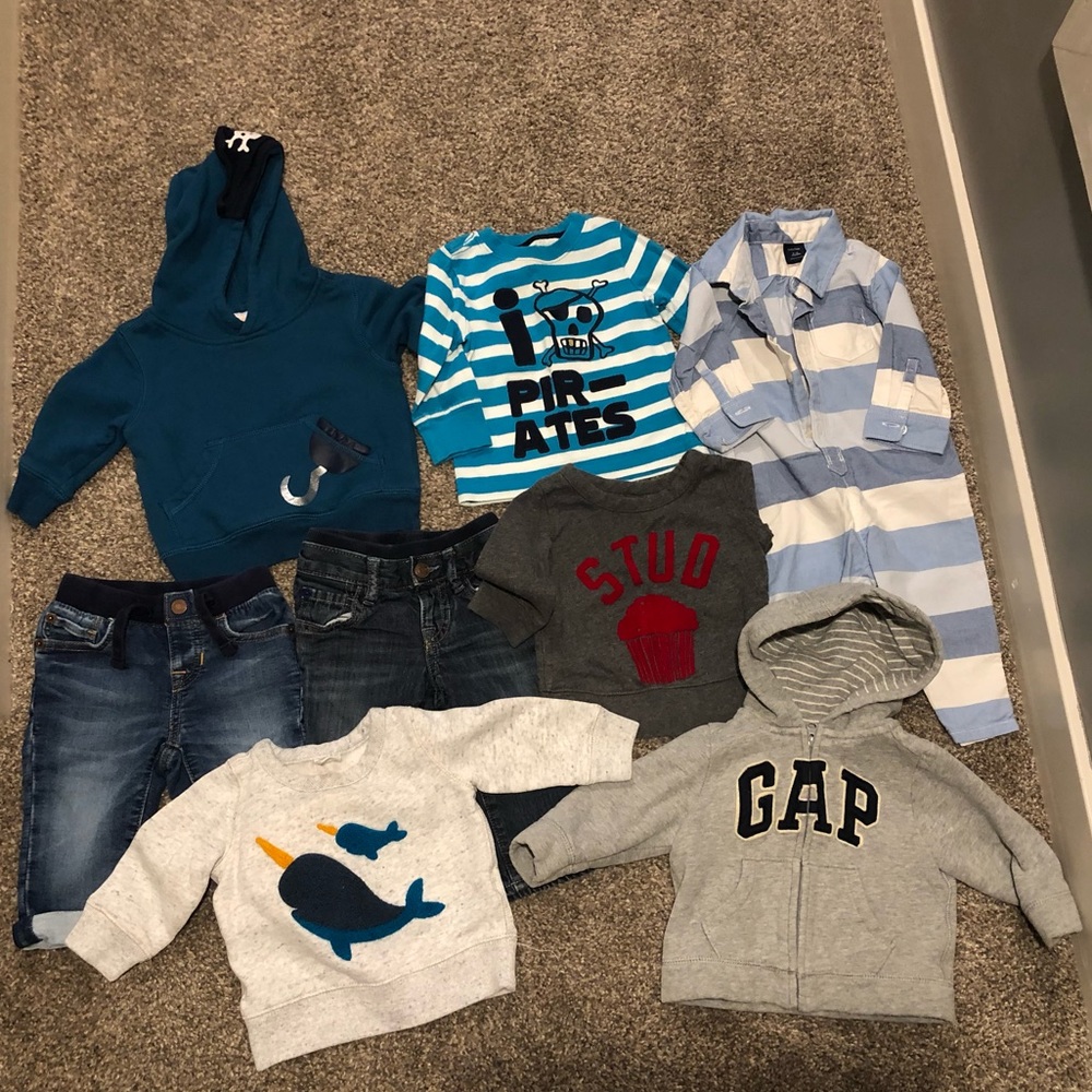 6-12 mo baby boy winter lot - gap/Gymboree